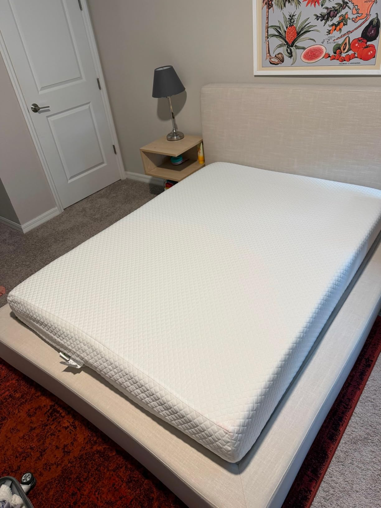 EGOHOME 8 Inch Twin Mattress, Memory Foam Mattress with Cooling Green Tea Gel, Relieve Pressure with Medium Firm Support, CertiPUR-US Certified, 75''L x 38''W, White customer photo 1