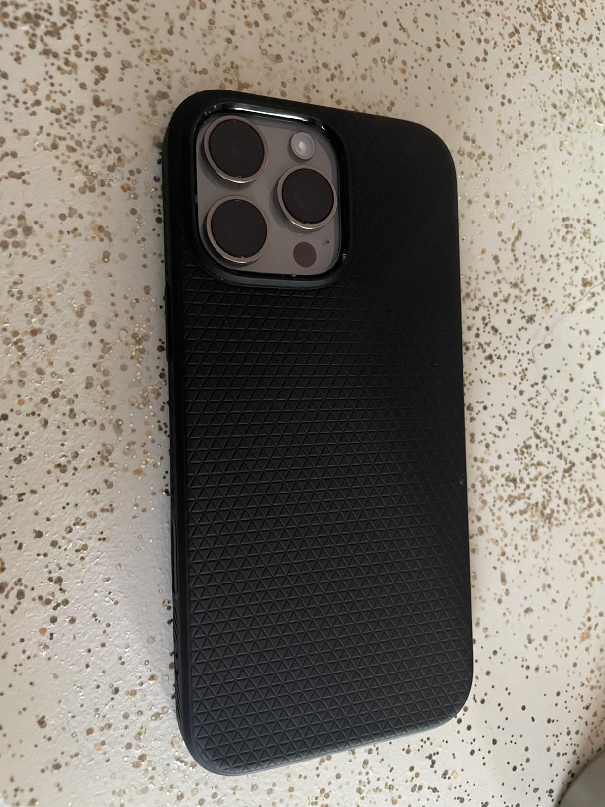 Spigen for iPhone 16 Pro Case, Liquid Air T MagFit [Camera Control Button Coverage] [Military-Grade Protection] [Compatible with MagSafe] - Matte Black customer photo 2