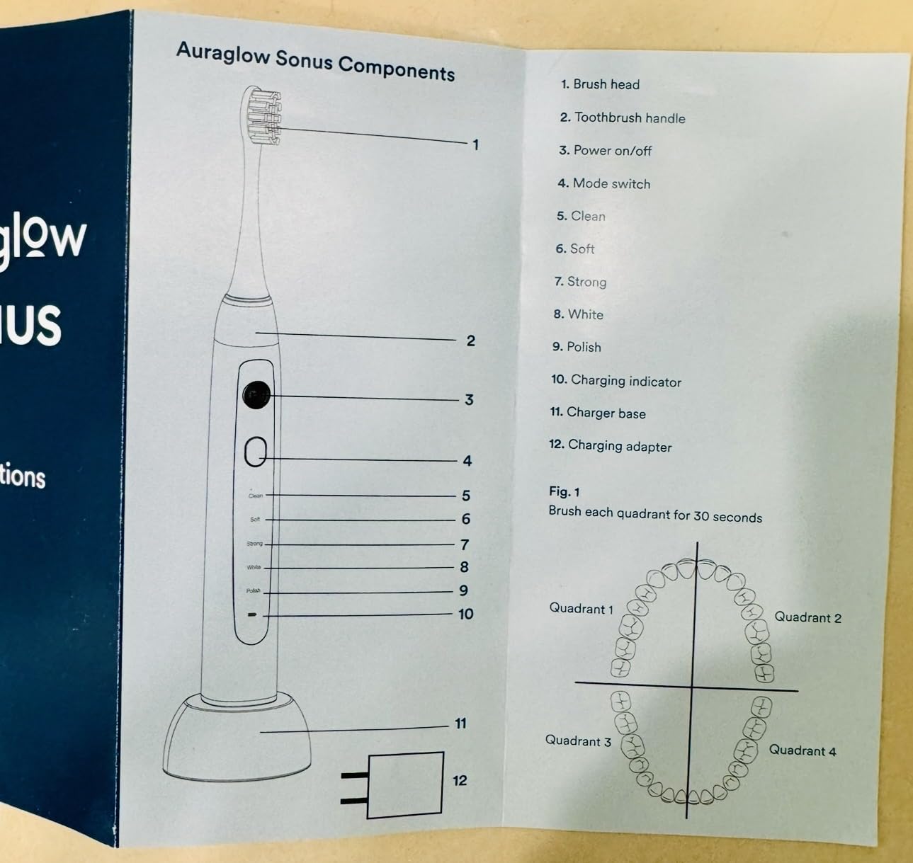 AURAGLOW Sonic Electric Toothbrush for Adults - Rechargeable, 40,000 VPM, 5 Modes, Removes 10x More Plaque, IPX7 Waterproof, Wireless Charging, 30-Day Battery, 2 Brush Heads & Travel Case customer photo 2