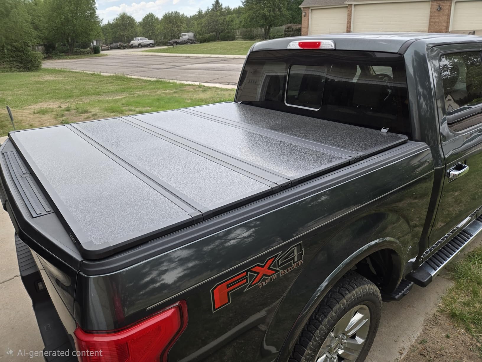 MOSTPLUS 5.5FT Quad Fold Hard Truck Bed Tonneau Cover Compatible with Ford F150 2015-2025 2026 Ford F-150 Bed On Top 4 Fold Aluminum Bed (67Inch) customer photo 2