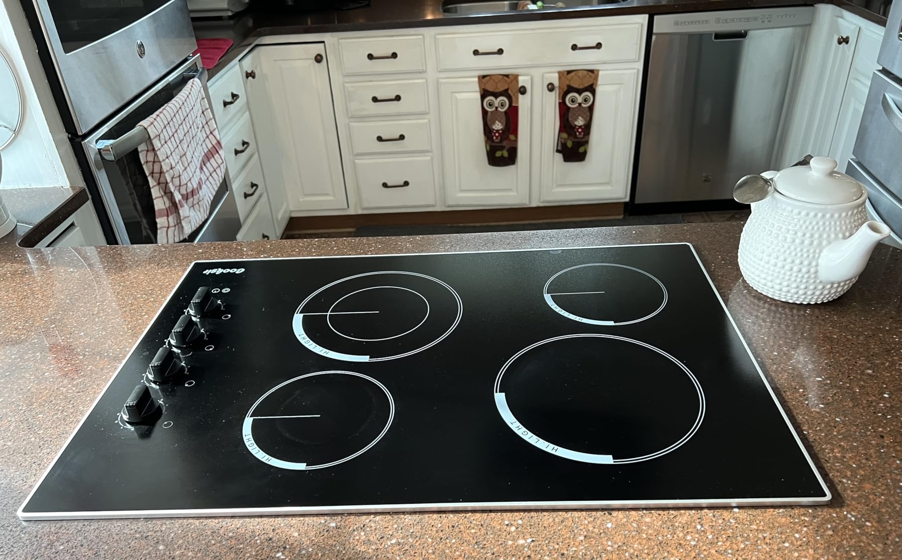 34.25 Inch Electric Cooktop(Cut-out Size: 34.25