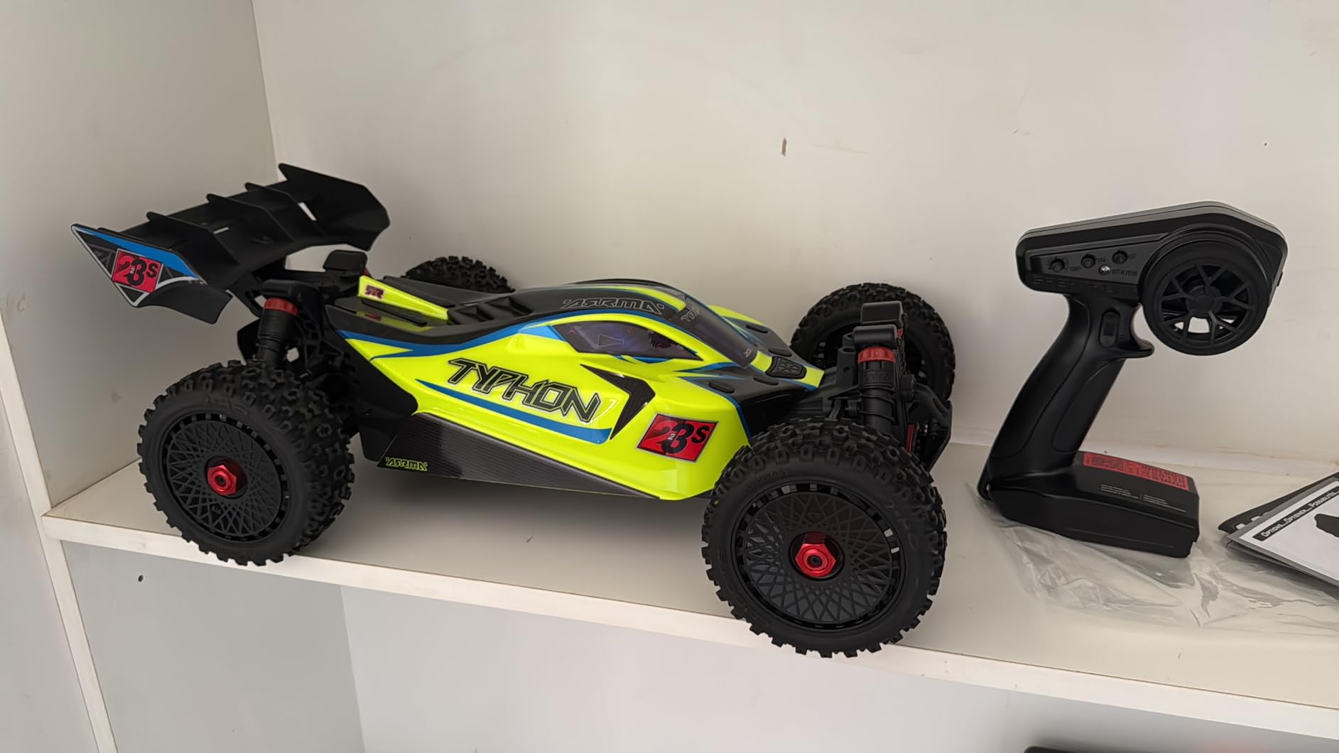 ARRMA RC Car 1/8 Typhon 4X4 223S BLX BRUSHLESS Buggy RTR (Battery and Charger Not Included) with DSC (Yellow), ARA4306V4T2 customer photo 2