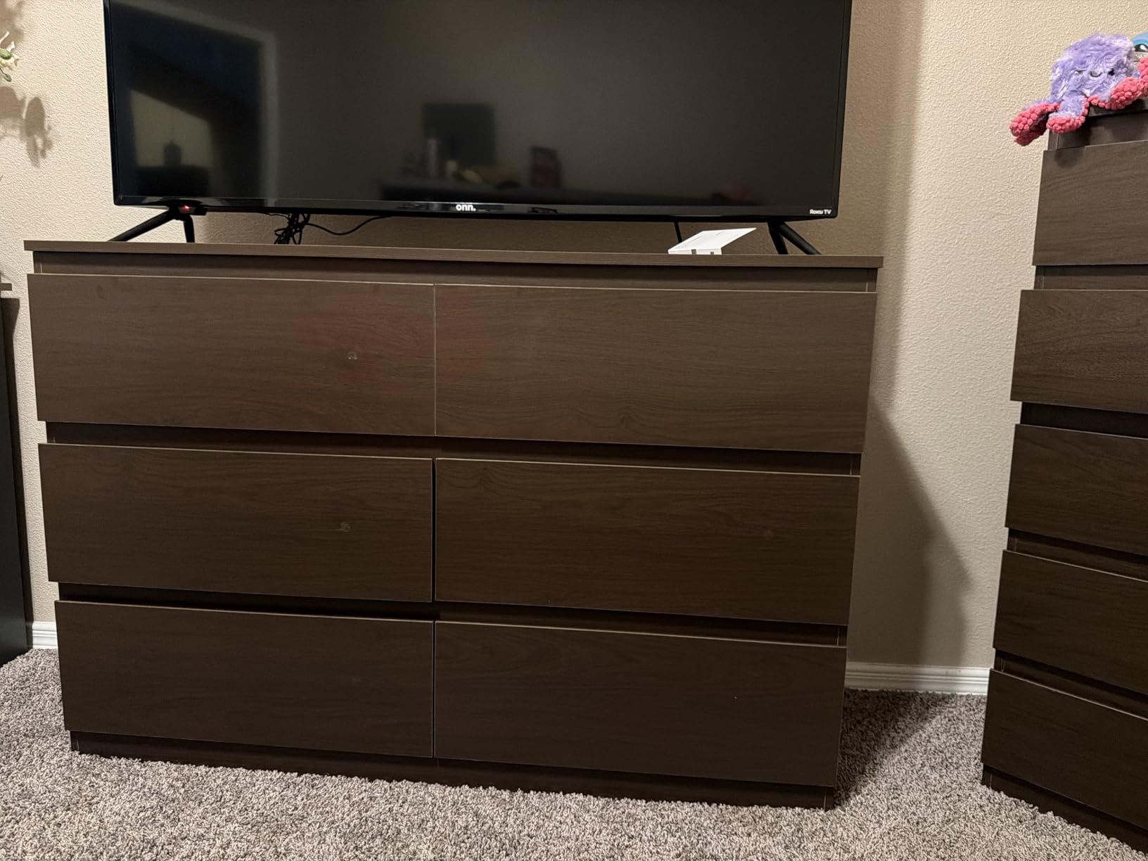 Jocoevol White 6 Drawer Dresser for Bedroom, 15.3