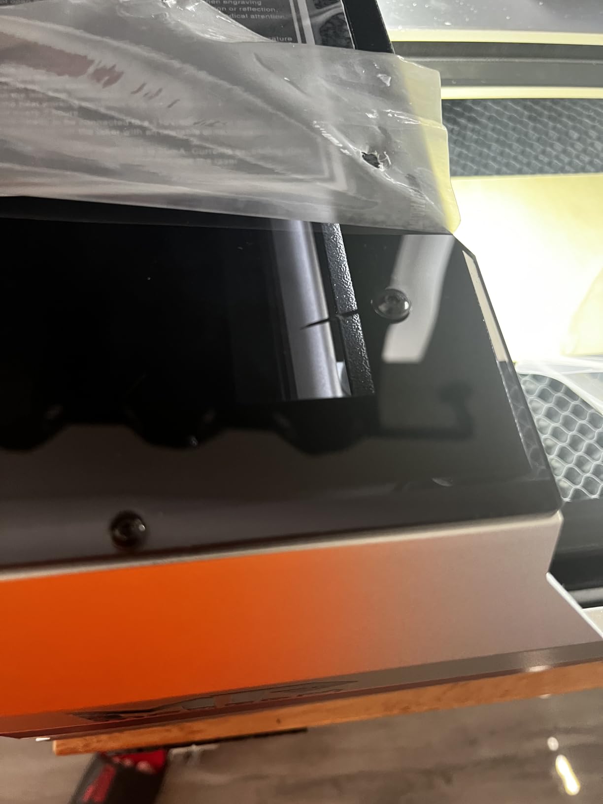 Monport Reno Pro 45W Desktop CO2 Laser Engraver & Cutter, 16x12 Workbed Laser Engraving Machine with New Semi-Autofocus, Control Panel, 2 Working Platforms, Z-axis Adjustable for Wood Acrylic Glass More customer photo 2