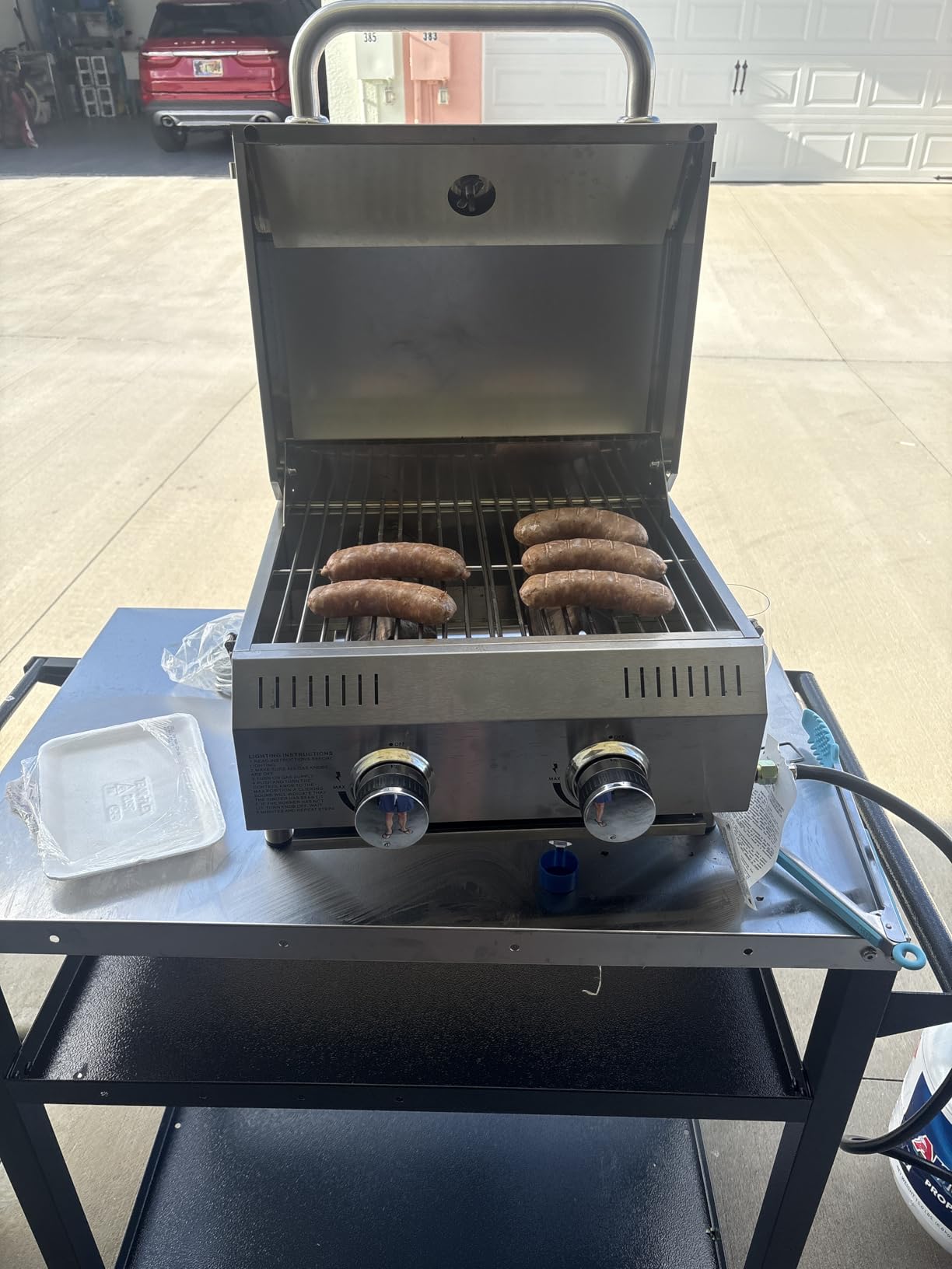 Bestfire Tabletop Gas Grill 2 Burners, 20,000 BTUs Stainless Steel Portable Propane Grill with Legs for Outdoor Patio Backyard Camping, Tailgating, and RV Trips customer photo 1