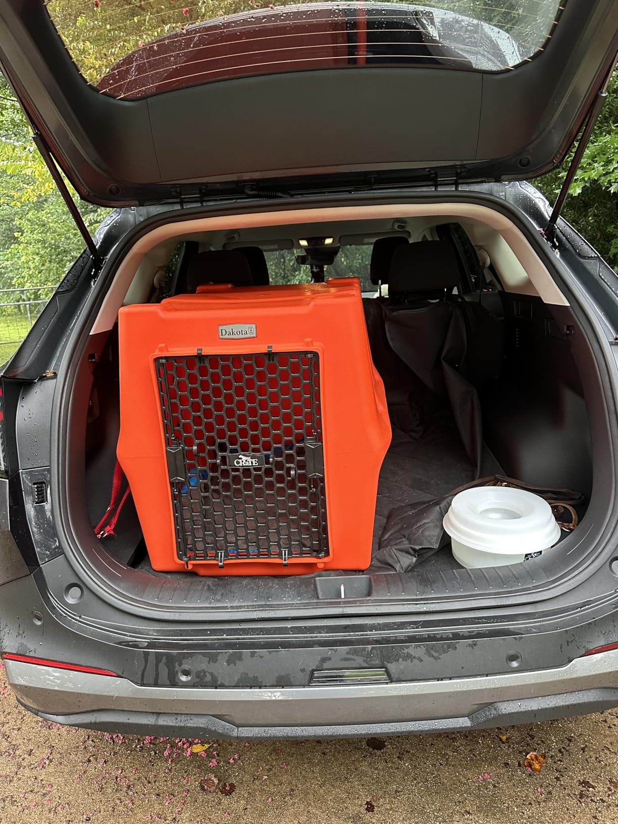 Dakota 283 Canine Rough and Tough Economy Dog Crate w/Removable Two-Way Door - Heavy Duty Outdoor Kennel for Large Breed Dogs (Olive, Large) customer photo 2
