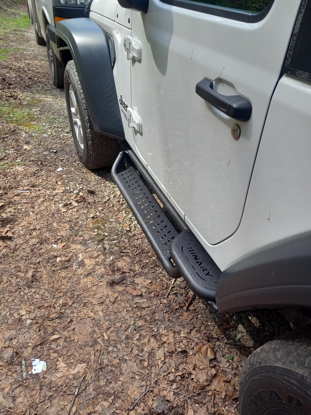 BINARY STAR Running Boards Compatible with Vehicle 2018-2026 Jeep Wrangler JL 2 Door, 6 Inch Two-Stair Side Steps, Wrangler JL Side Steps Truck Step Bars Nerf Bars Made with Carbon Steel. customer photo 1