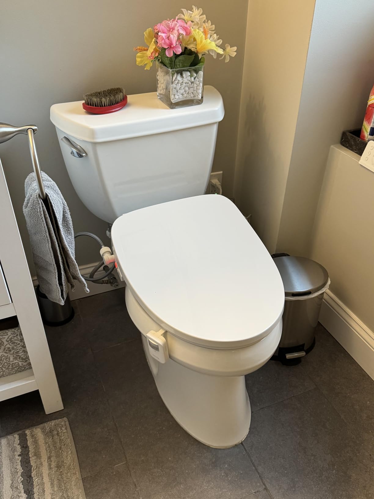 TUSHY Cloud+ Electric Bidet Toilet Seat w/Remote - Instant Warm Water, Heated Seat & Air Dryer, Automatic Deodorizer, Night Light, Soft Close Seat & Lid (Elongated) customer photo 1
