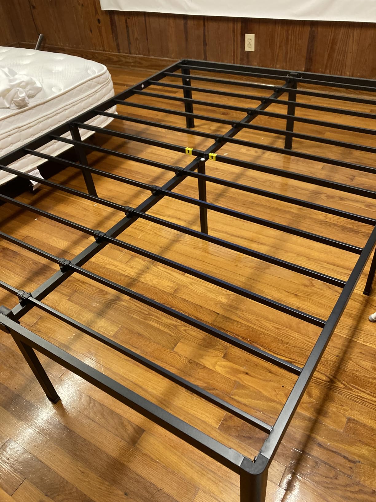NKZ 18 Inch Metal Platform Bed Frame,Queen Bed Frame with Storage Space, No Box Spring Needed, Easy Assembly, Noise Free, 3,500 lbs Heavy Duty Steel Slats Support customer photo 1