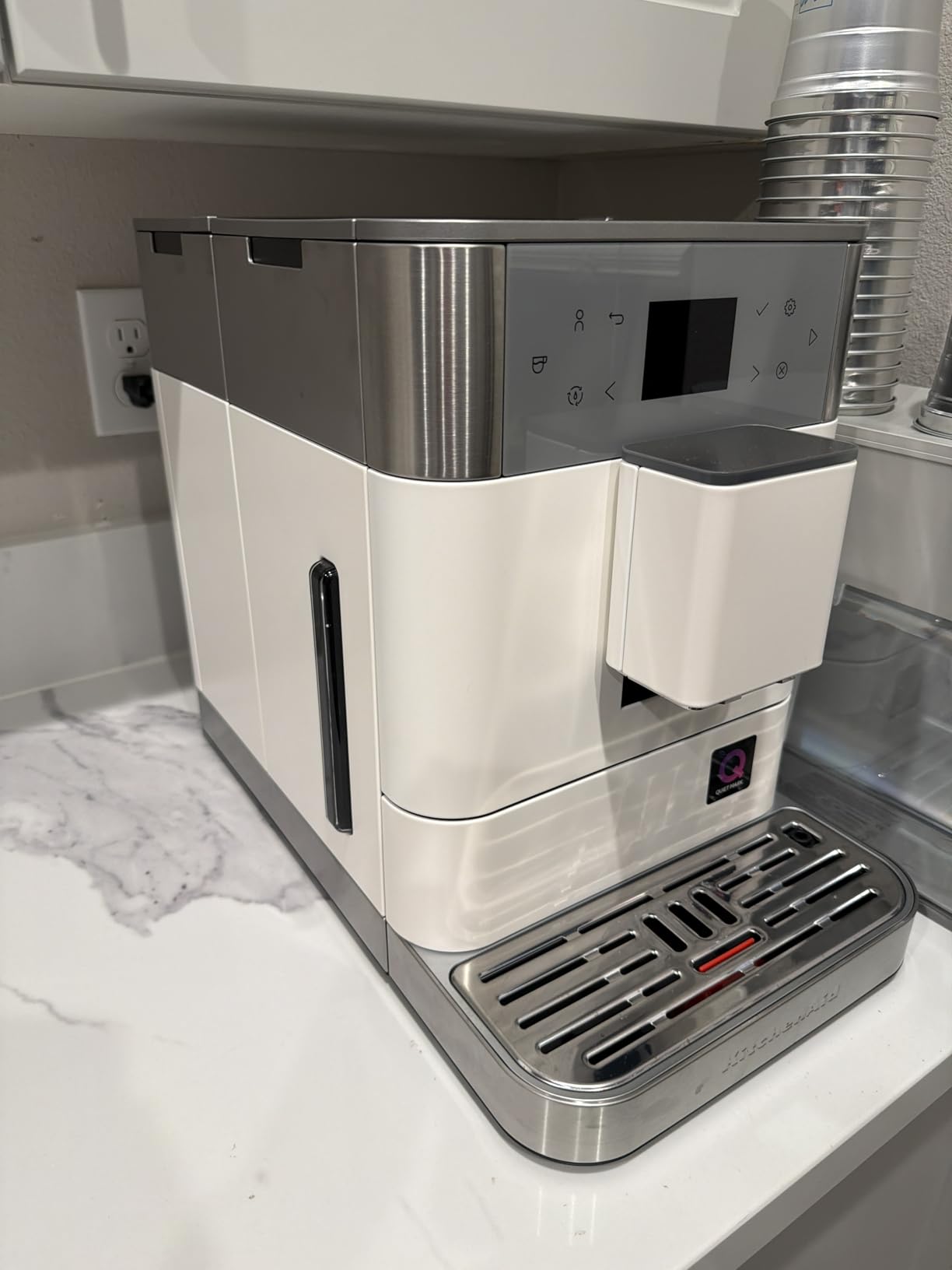 KitchenAid Fully Automatic Espresso Machine KF6, KES8556PL, Porcelain White customer photo 2
