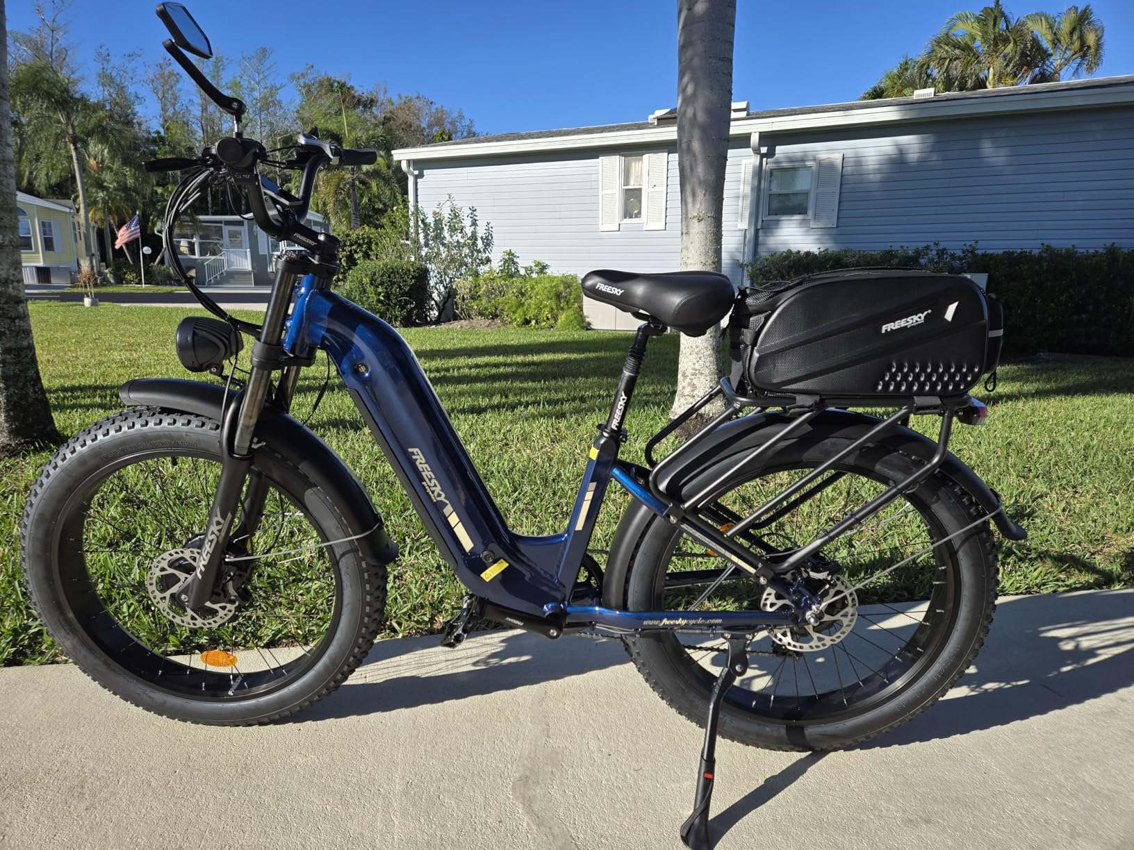 FREESKY Ranger AIR Dual Motor Electric Bike for Adults, 3500W 200NM Fast Ebike, 105Miles Long Range E Bike, Full Suspension Electric Mountain Bike, 26'' Fat Tire Electric Bicycle for Man Womens Hunters customer photo 1