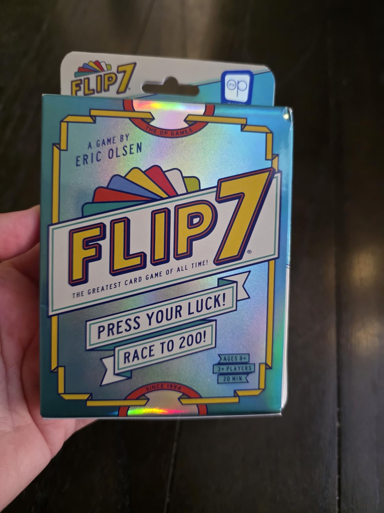 USAOPOLY Flip 7, The Ultimate Blend of Press Your Luck & Strategy, Fast-Paced Addictive Card Game, Quick to Learn & Easy to Teach, Perfect for Game Nights, 3+ Players, Ages 8 & Up, 20 Minutes Play Time customer photo 2