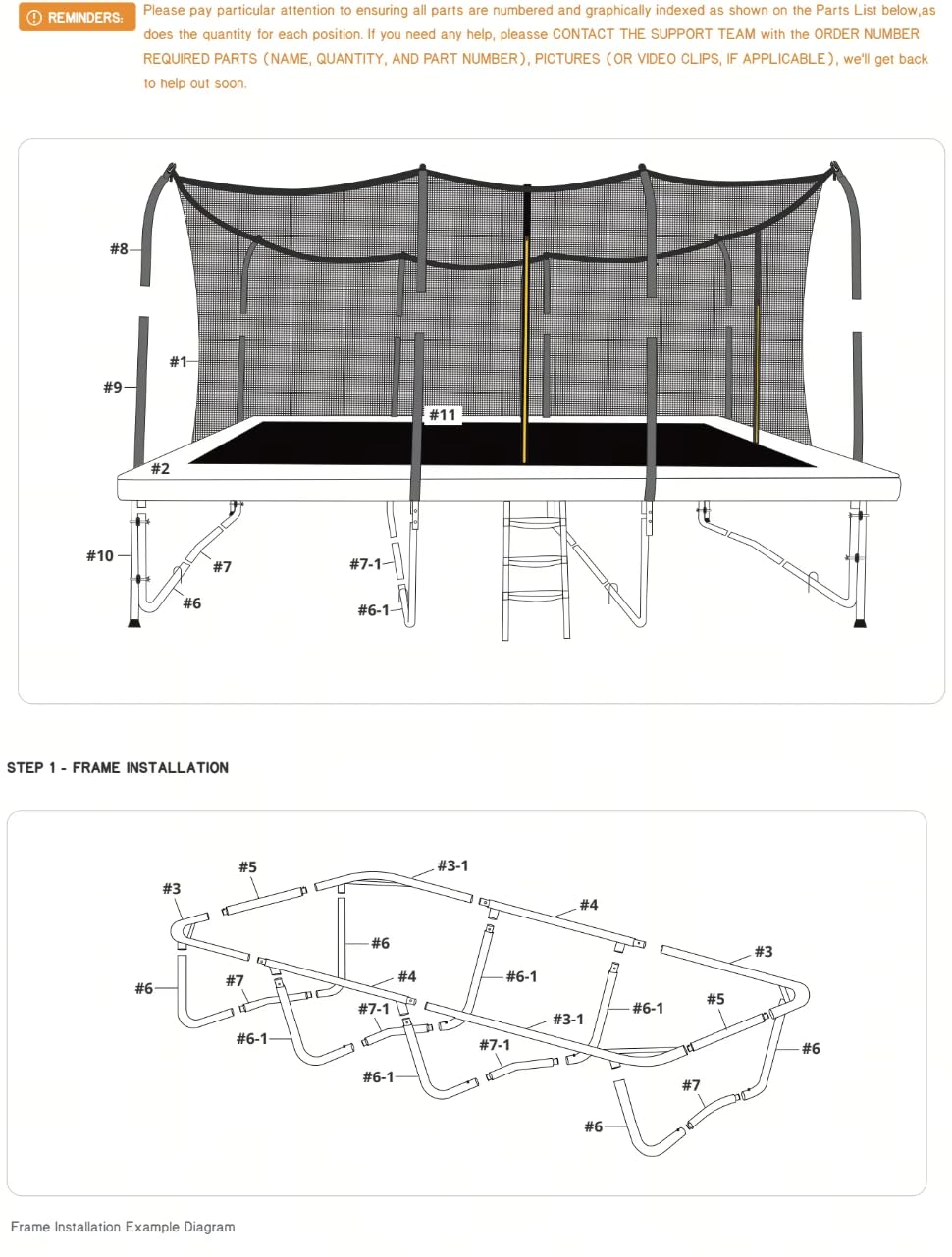 Zupapa 1800LBS Weight Capacity Rectangle Trampoline 10x17FT customer photo 1