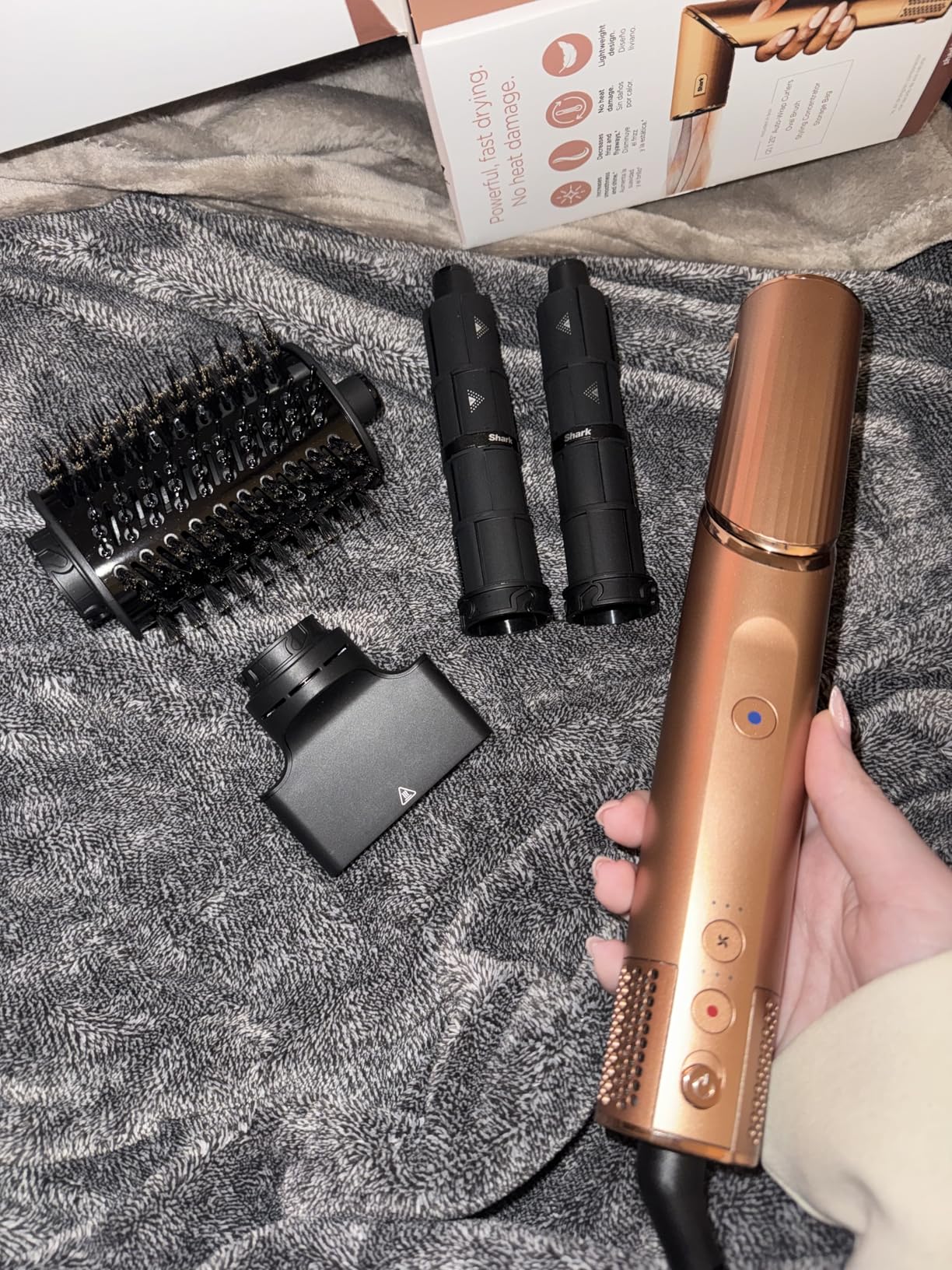 Shark FlexStyle Air Multi-Styler & Drying System HD433CP - with Coanda Auto-Wrap Curlers, Oval Brush, Concentrator Attachment & Storage Bag, Copper Special Edition customer photo 2