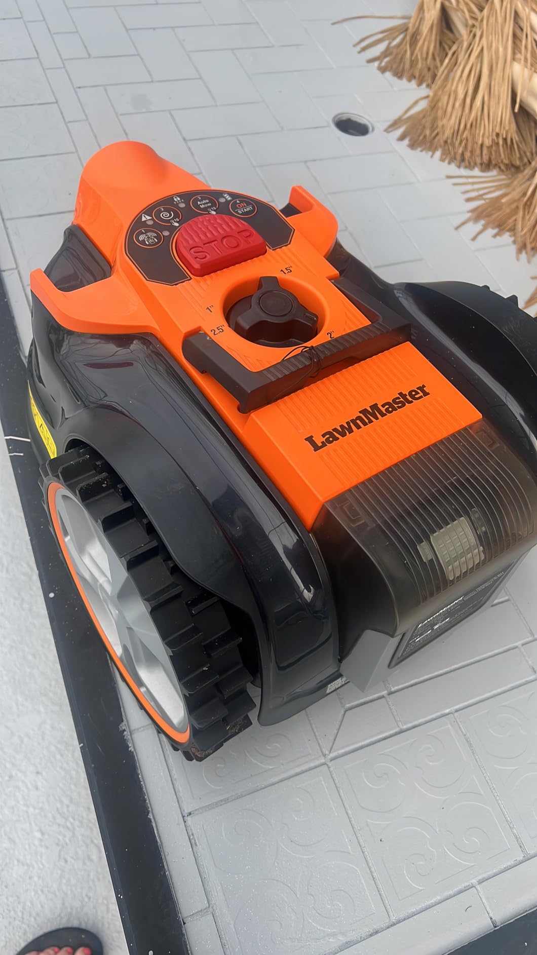 LawnMaster OcuMow MAX Perimeter Wire Free Robot Lawn Mower Cuts Small Lawns 2000-3500 Square Feet with Optical Navigation, Obstacle Avoidance, Low Noise and No Go Function customer photo 1