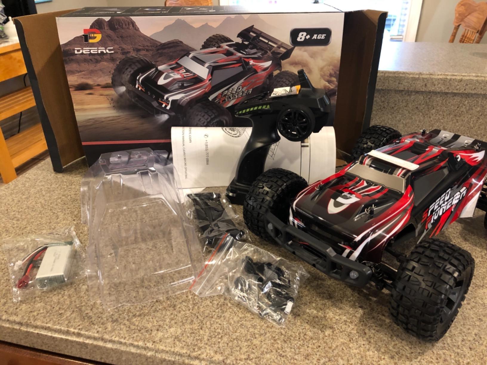 DEERC 9309E All Terrain Fast RC Cars for Adults 40KPH, 4WD Electric Off-Road Remote Control Monster Truck with 2 Batteries customer photo 2