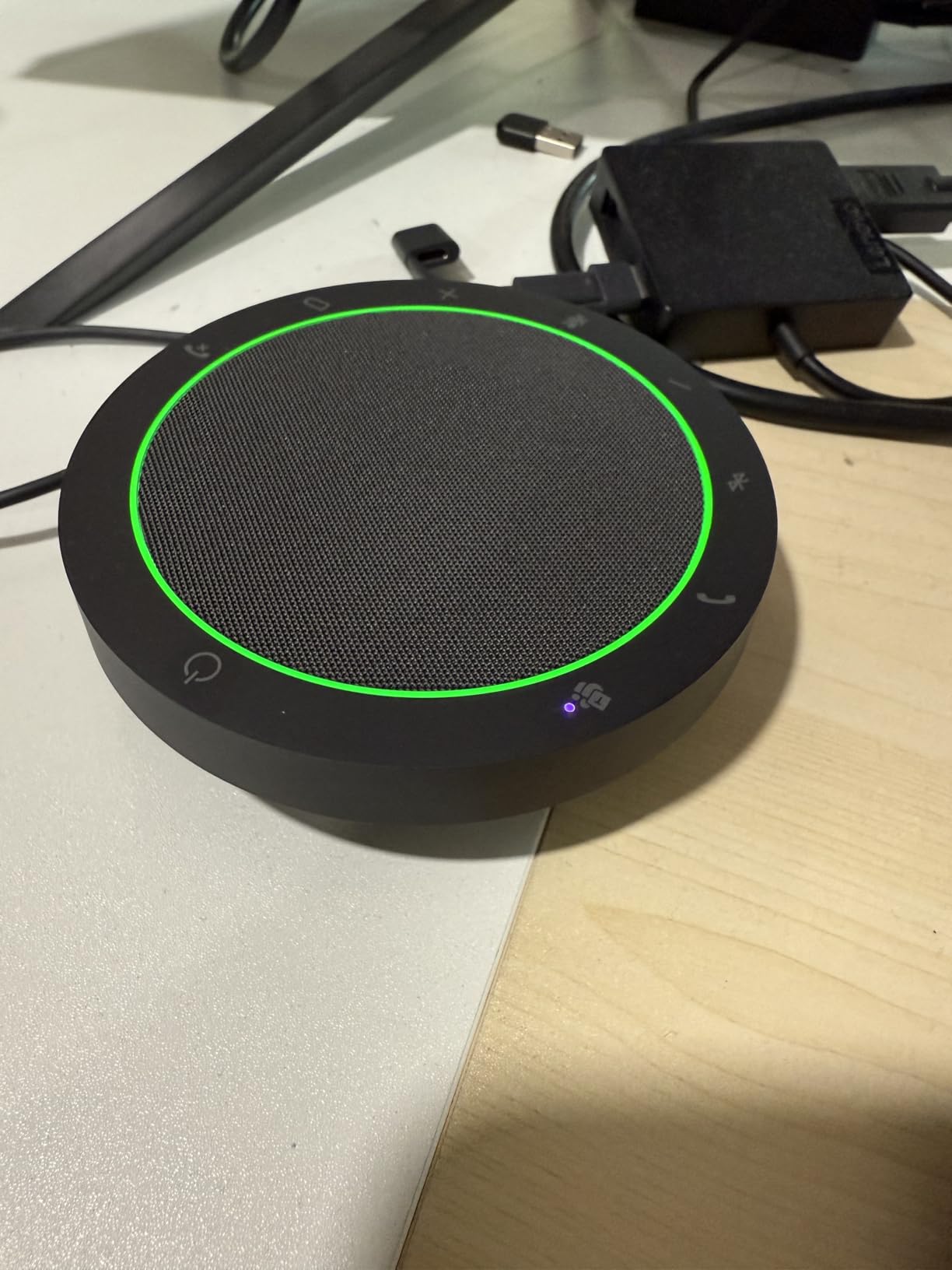 Jabra Speak2 55 Wireless Bluetooth Speakerphone (2025 Edition) | 4 Noise-Cancelling Microphones, Microsoft Teams Certified customer photo 1