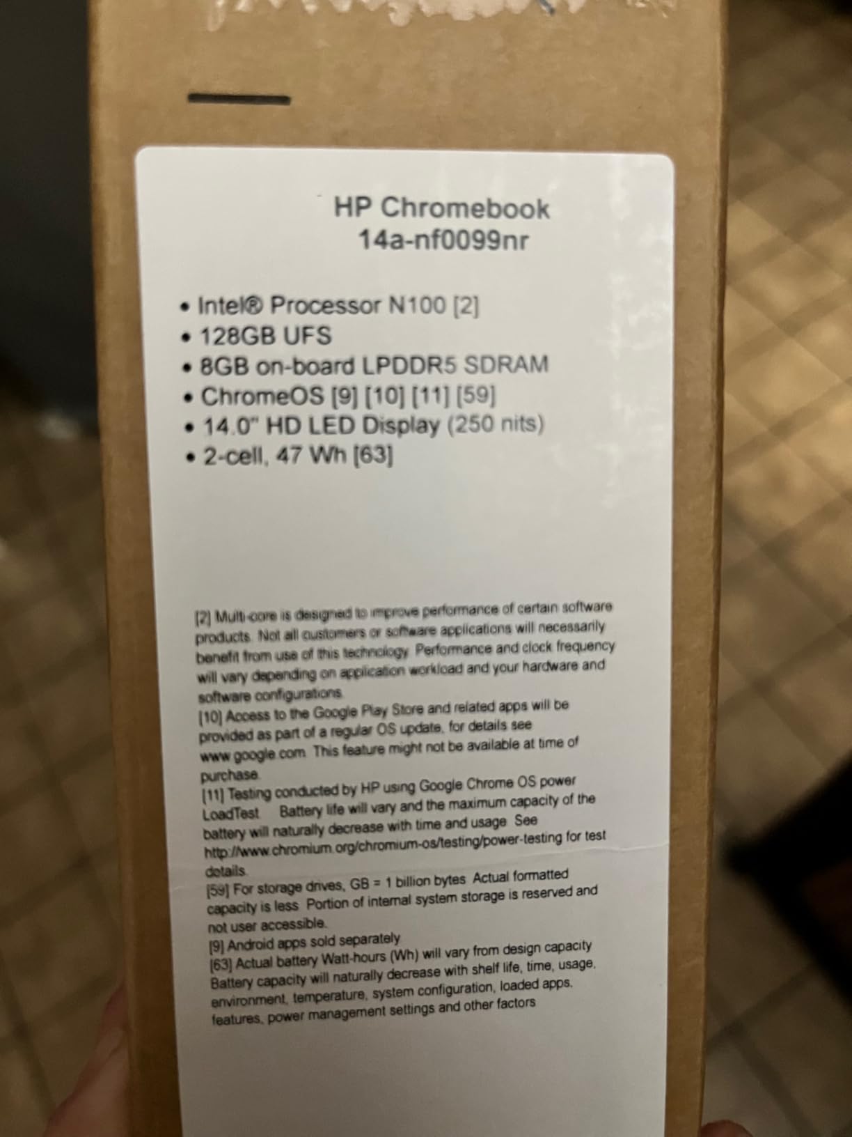 HP Chromebook 14 inch Laptop, HD Display, Intel Processor N100, 8GB RAM, 128GB UFS, UHD Graphics, Chrome OS, Chalkboard Gray, 14a-nf0099nr customer photo 2