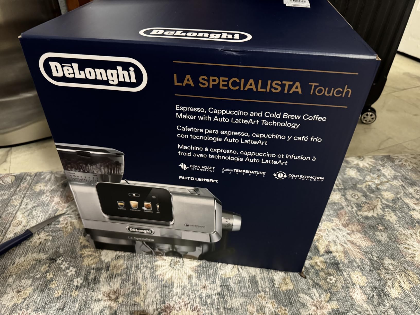 De'Longhi La Specialista Touch Espresso Machine with Grinder & Milk Frother - Cold Brew & Iced Coffee Maker, Burr Grinder, 10 Drink Presets, Compact Bean to Cup, Award-Winning Italian Design customer photo 2