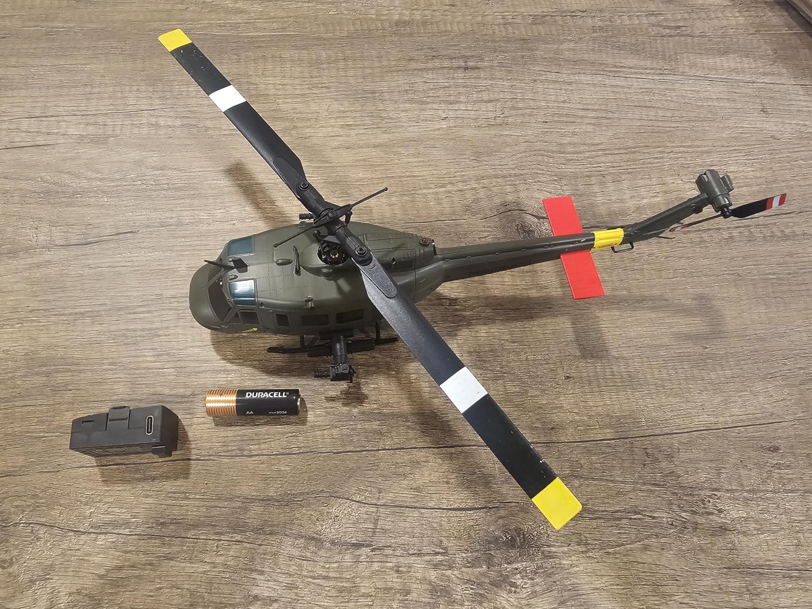 RC ERA C032 UH-1 Huey Helicopter - Remote Control Helicopters for Adult, 1/48 Scale 2.4G 6CH Gyro Stabilized Aircraft with Altitude Hold & Optical Flow, 3D Stunt Drone (Green) customer photo 1