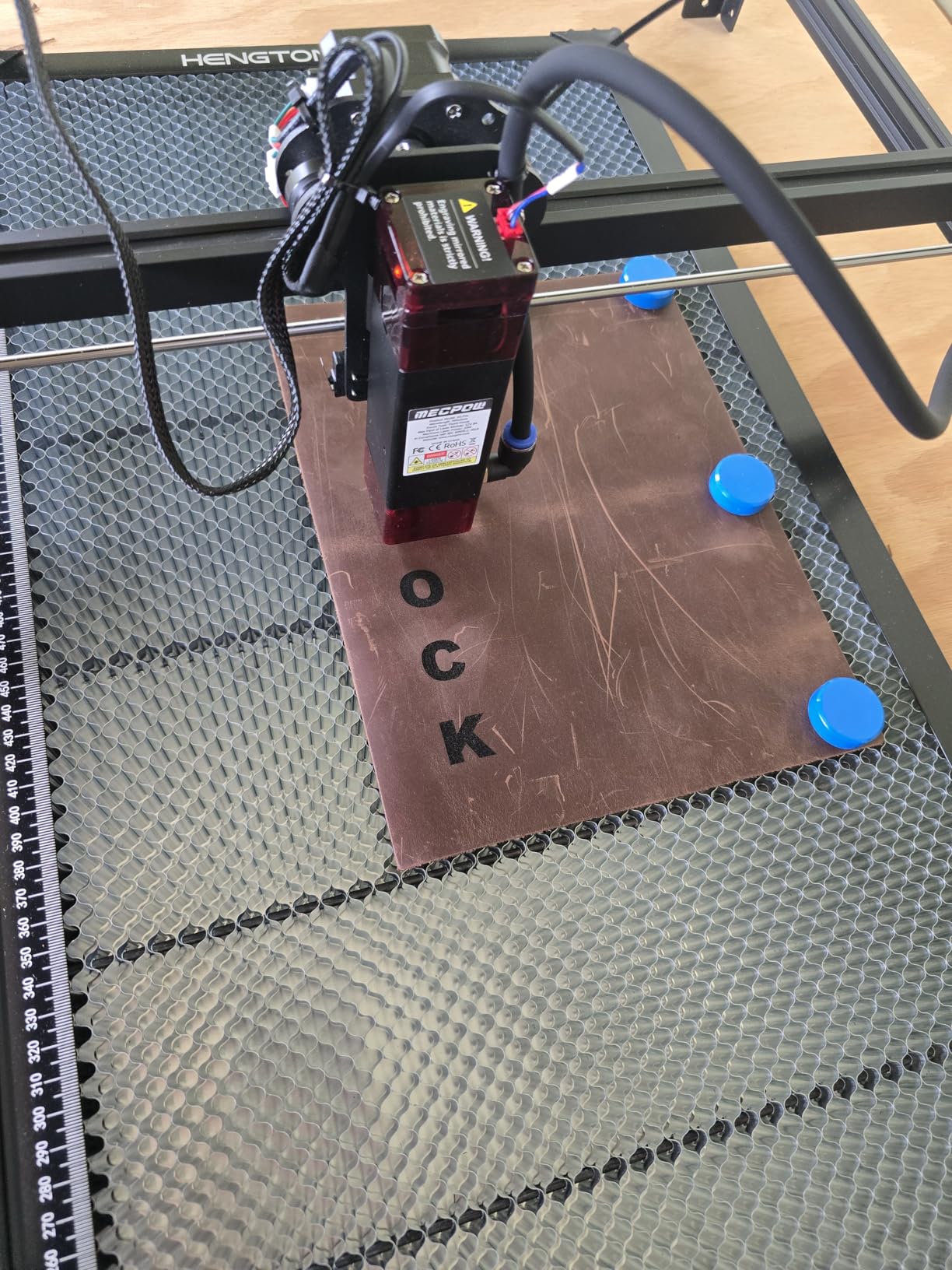 Mecpow X4 Pro 40W/20W Laser Engraver with Air Assist, Enclosed Laser Cutter with Camera and Led Lights, 30000mm/min Speed Laser Engraving Machine with Auto Fan for Metal and Wood, Acrylic,etc. customer photo 1