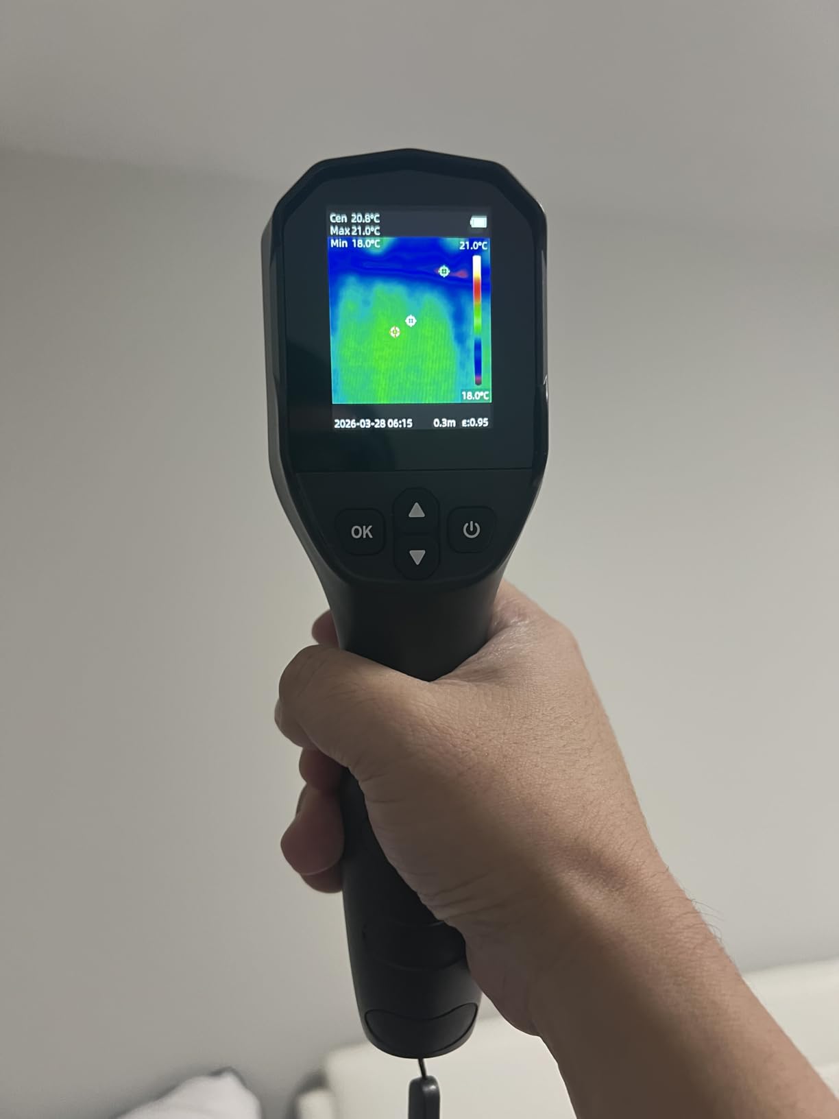 Thermal Camera, 240 x 240 TISR Resolution, -4°F to 1022°F Temp Range, 25Hz Infrared Camera with Temperature Alarm, 50°FOV Handheld Thermal Imaging Camera customer photo 2