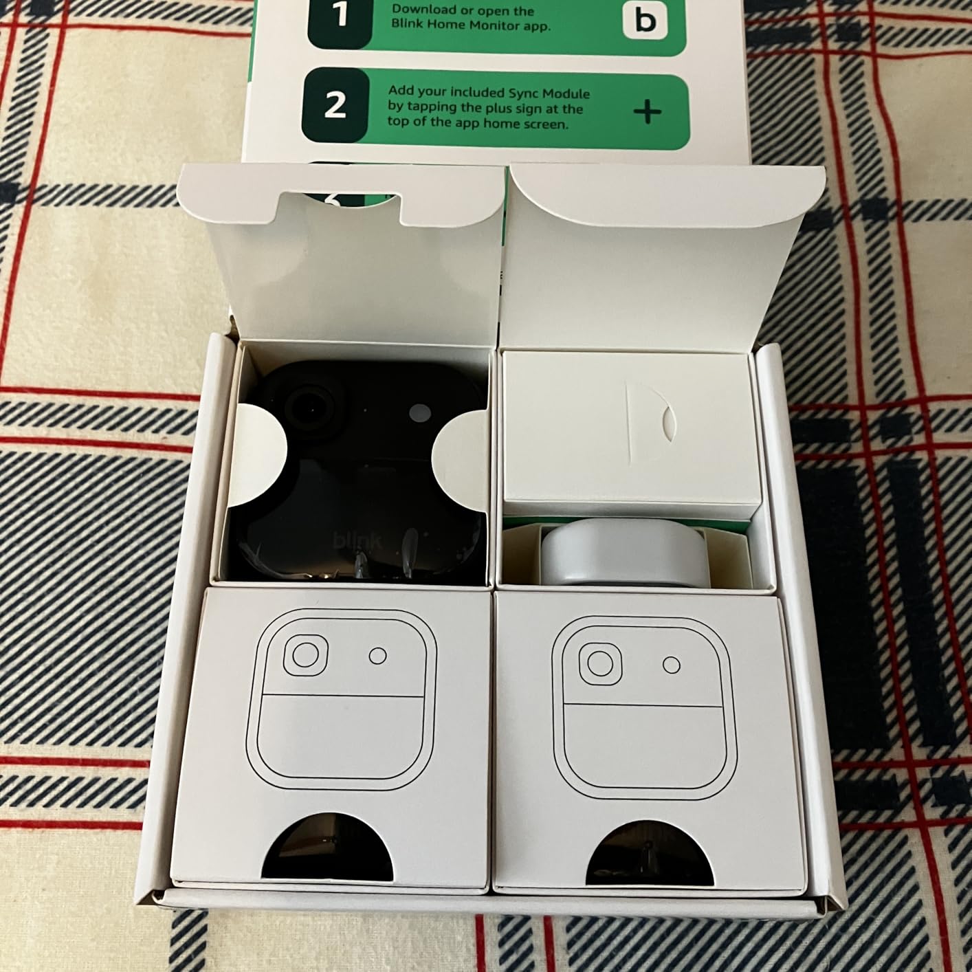 Blink Outdoor 2K+ (newest model) - Wireless smart security camera, 2K video resolution, enhanced audio, two-year battery. Sync Module Core included (5 camera system, Black) customer photo 2