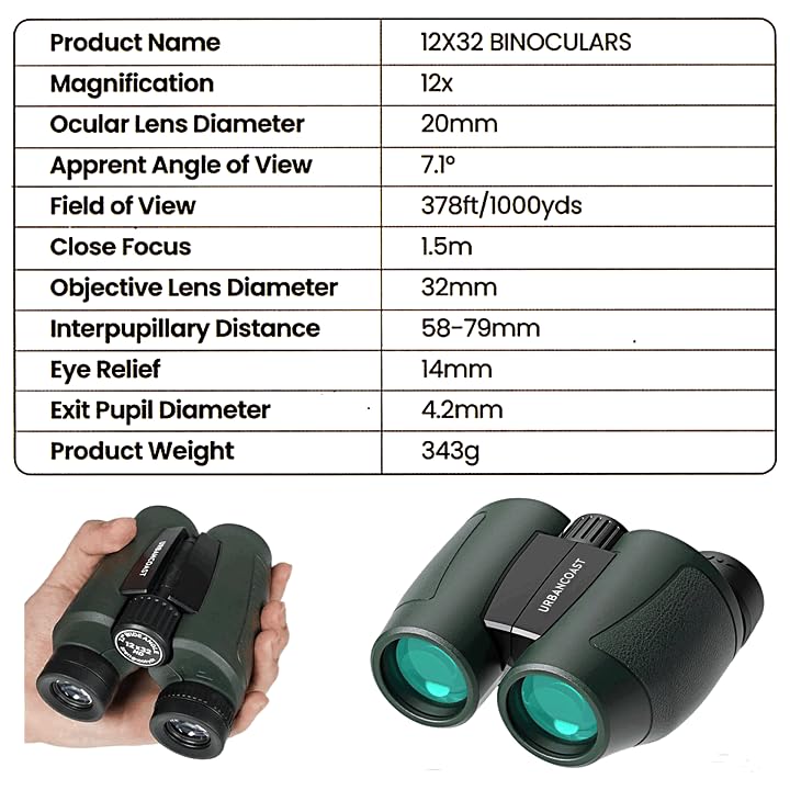 12x32 Compact Binoculars for Adults - High Powered Lightweight Small Binoculars with Large View - Super Bright Waterproof Binocular for Bird Watching Travel Cruise Ship Hiking Sports Concert customer photo 2
