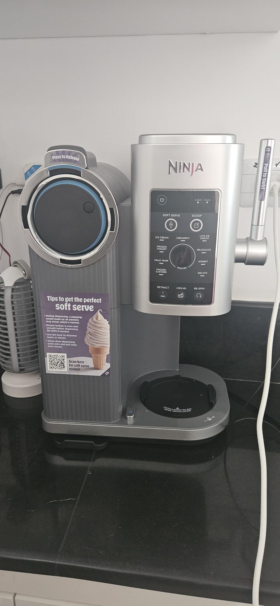 Ninja NC701 CREAMi Swirl 13-in-1 Soft Serve Ice Cream Machine (Renewed) Bundle with 2 YR CPS Enhanced Protection Pack customer photo 1