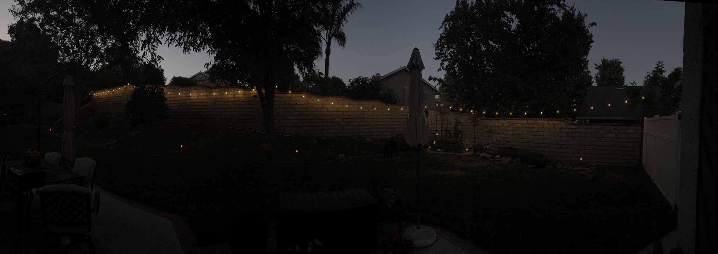 Brightown 100FT Solar String Lights Outdoor Waterproof with Remote, 31+2 LED Shatterproof Bulbs, Dimmable & Timable, 3 Light Modes - Commercial Grade Patio Lights for Garden Backyard Party Decor customer photo 2