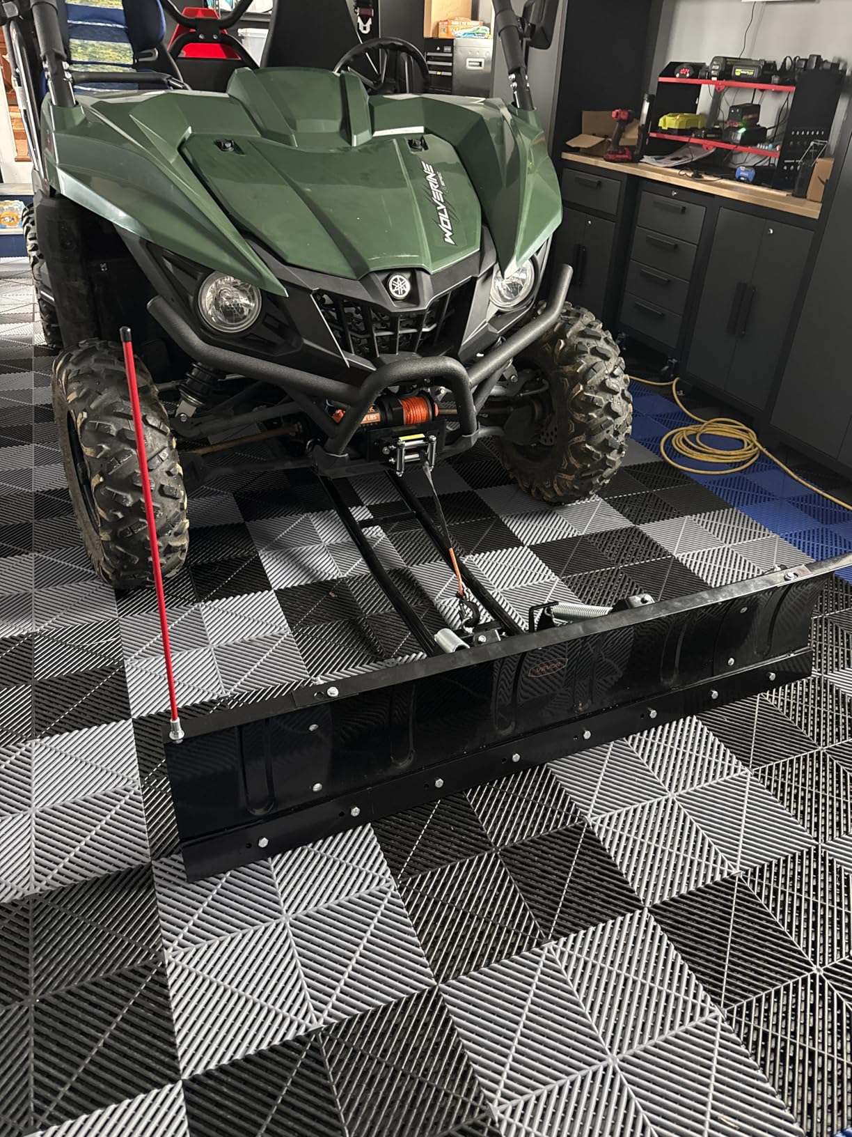 VEVOR Snow Plow Kit, 48in Universal Snow Plow Attachment, Height & Left-Right Adjustable, Quick to Detach, Steel ATV Scrape Blade, 3 Mount Options, for Most ATVs & UTVs customer photo 1