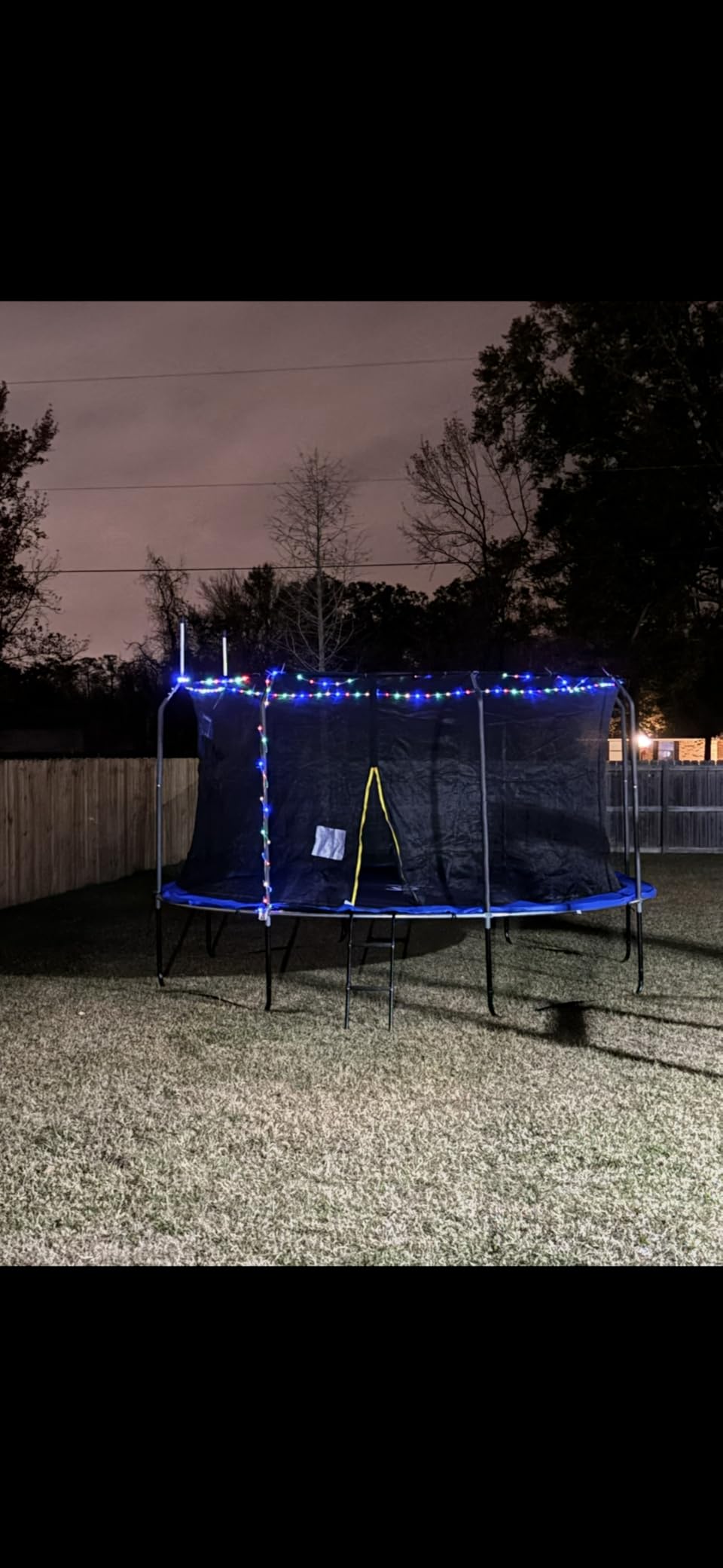 ACWARM HOME Trampoline with Basketball Hoop and LED Lights customer photo 2