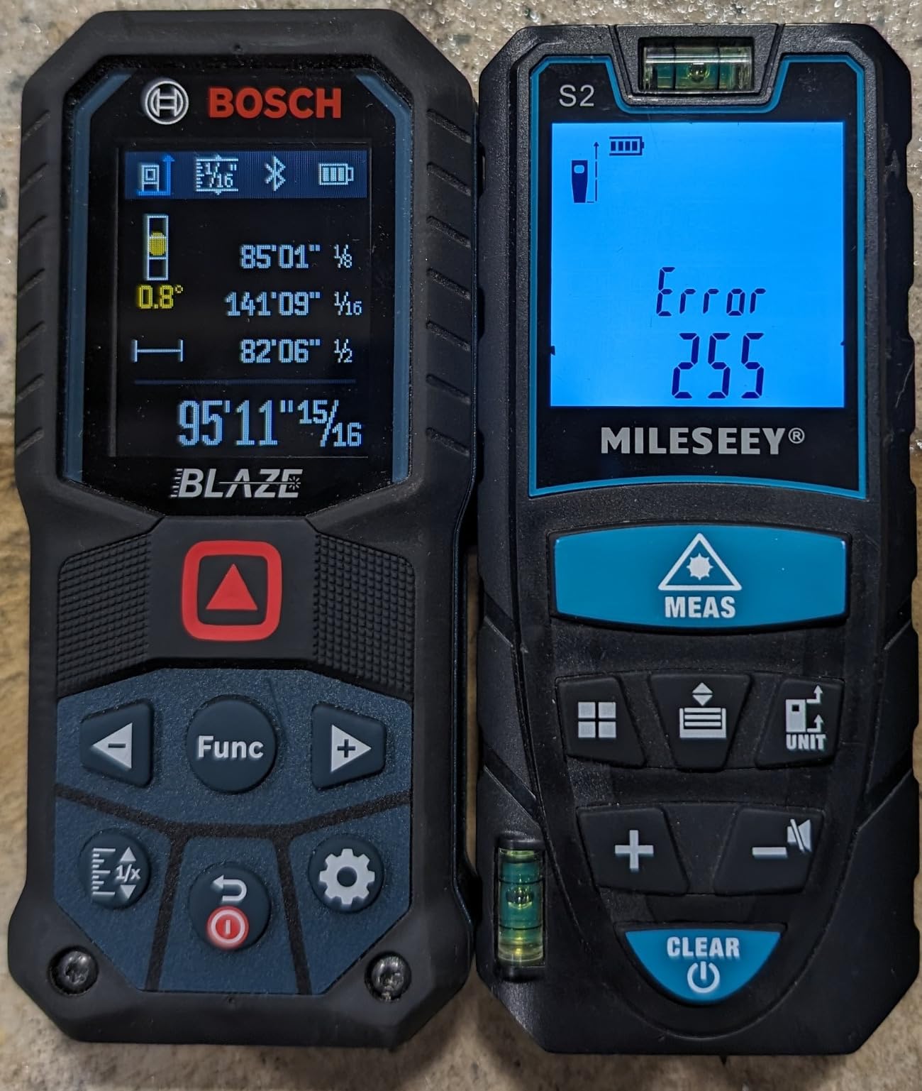 Laser Measure 50M/165ft, RockSeed Digital Laser Distance Meter with 2 Bubble Levels, Portable M/in/Ft Unit Switching Backlit LCD and Measuring Distance/Area/Volume/Pythagorean customer photo 2