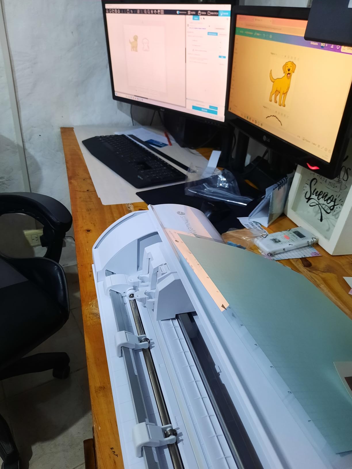 Silhouette Cameo 5 Alpha - Smart Cutting Machine for Print & Cut - Quiet Operation with AutoBlade, Studio Software - Classic White customer photo 2