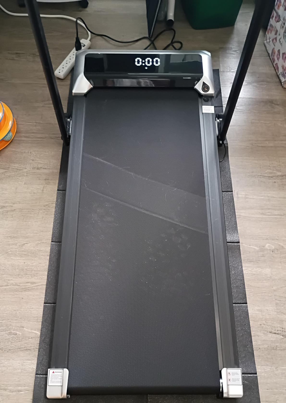 TOPUTURE Walking Pad Treadmill with 12% Incline, 6 in 1 Folding Treadmill with Adjustable Handle Bar for Home/Office, Under Desk Treadmills Portable Walking Pad with App, Remote Control & LED Display customer photo 2