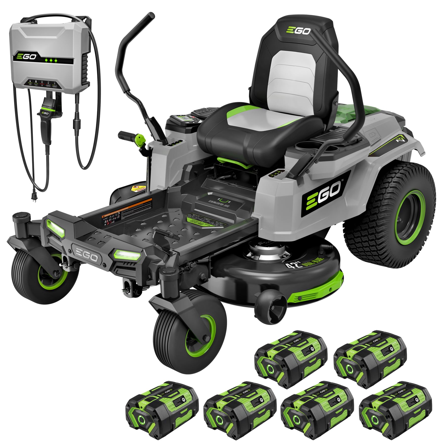 EGO Power+ Z6 Zero Turn Electric Riding Lawn Mower, 42