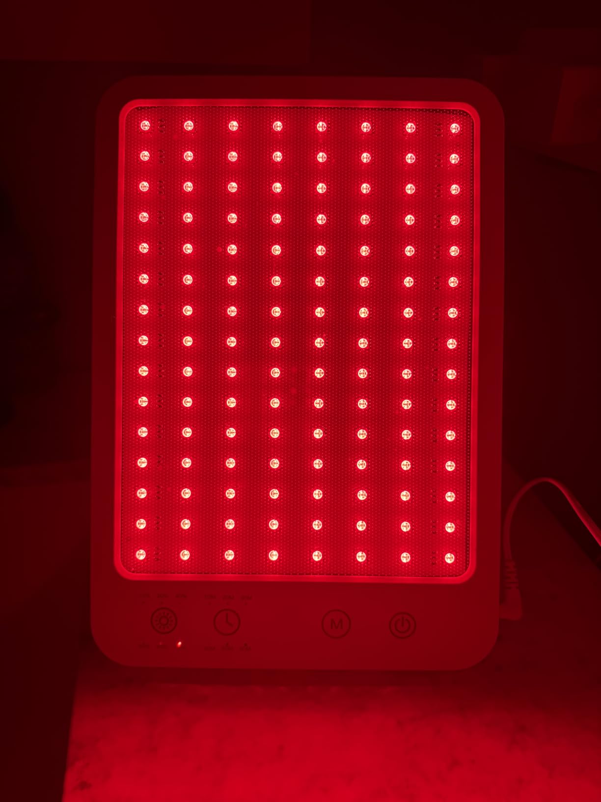 Red Light Therapy for Face Body, Red Light Panel with Adjustable Stand, 660nm and 850nm Near Infrared Therapy Lamp with 3 Modes, 6 Adjustable Brightness and Timer, Home and Travel Use customer photo 1