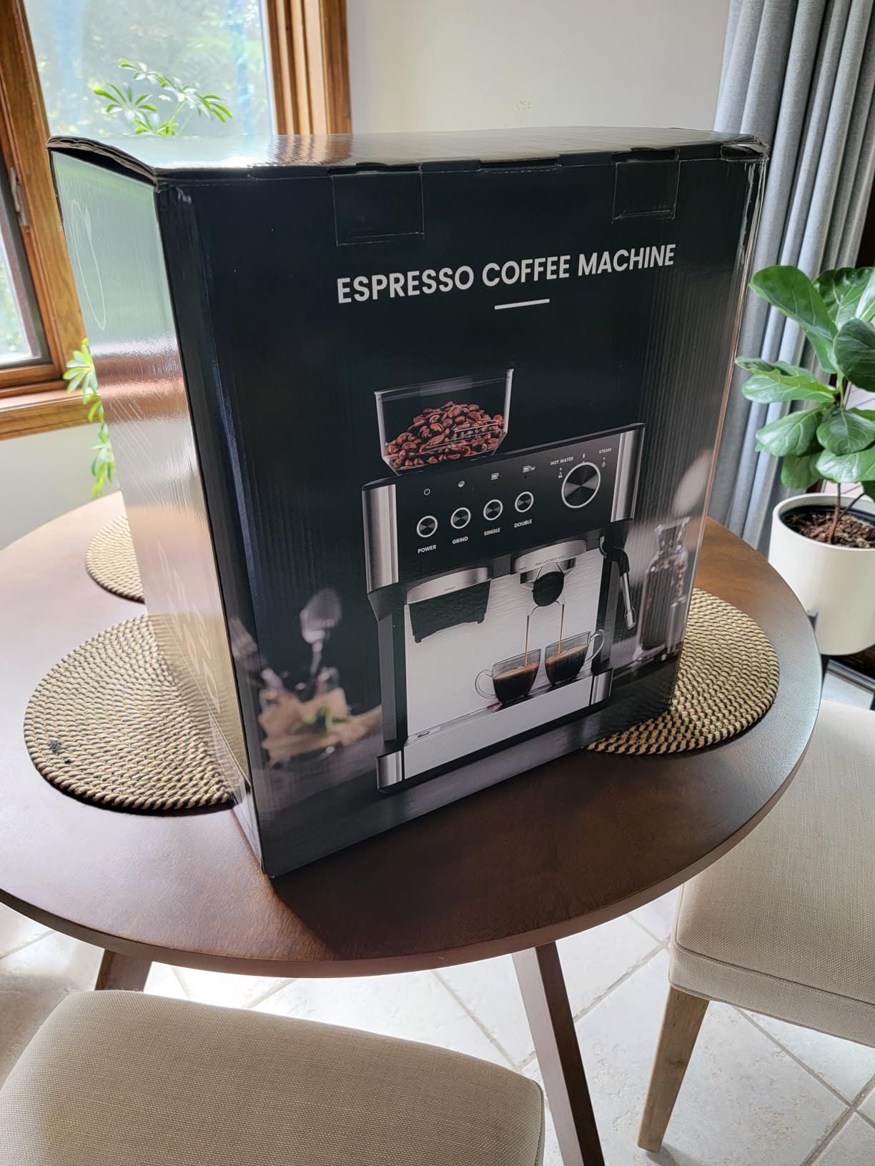 COWSAR 20 Bar Espresso Machine with Grinder & Milk Frother Steam Wand, 58mm Expresso Coffee machines, Commercial Stainless Steel Coffee Maker for Cappuccino and Latte, Perfect for Home Cafe-Pro customer photo 1