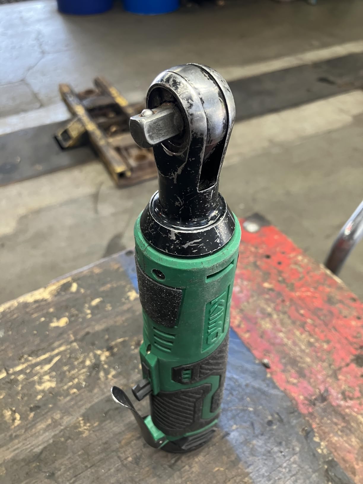 KIMO 20V Cordless Ratchet Wrench 3/8, 89Ft-lbs 400RPM Electric Ratchet Wrench Set w/Variable Speed, 2x2.0Ah Battery Power Ratchet Wrenches, 7Sockets, 3/8
