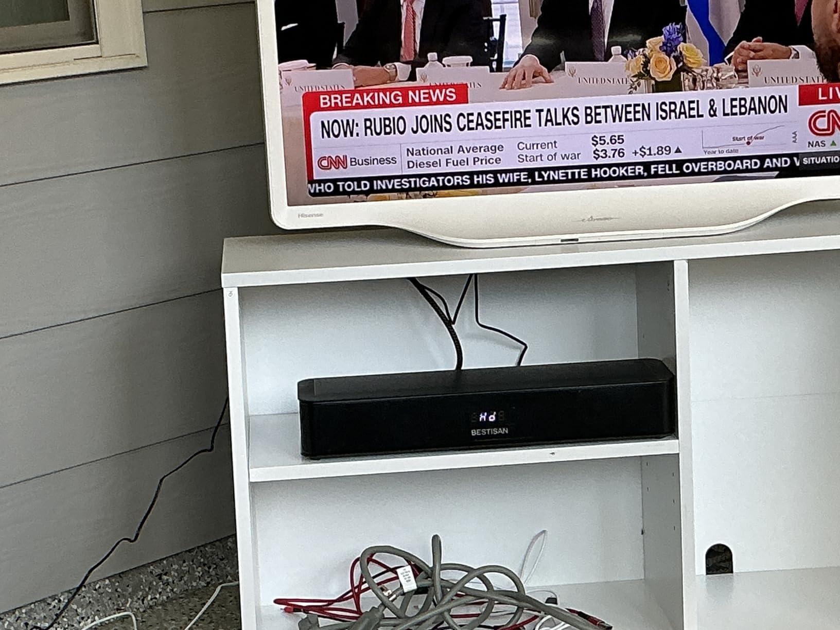 BESTISAN 2.1ch Sound Bar with Built-in Subwoofer, 100W Peak Power, HDMI ARC/Opt/AUX/USB/Bluetooth 5.3, 3 EQ Modes & Volume Boost, 16.5 inch All-in-One for TV/PC/Gaming/Projector customer photo 2