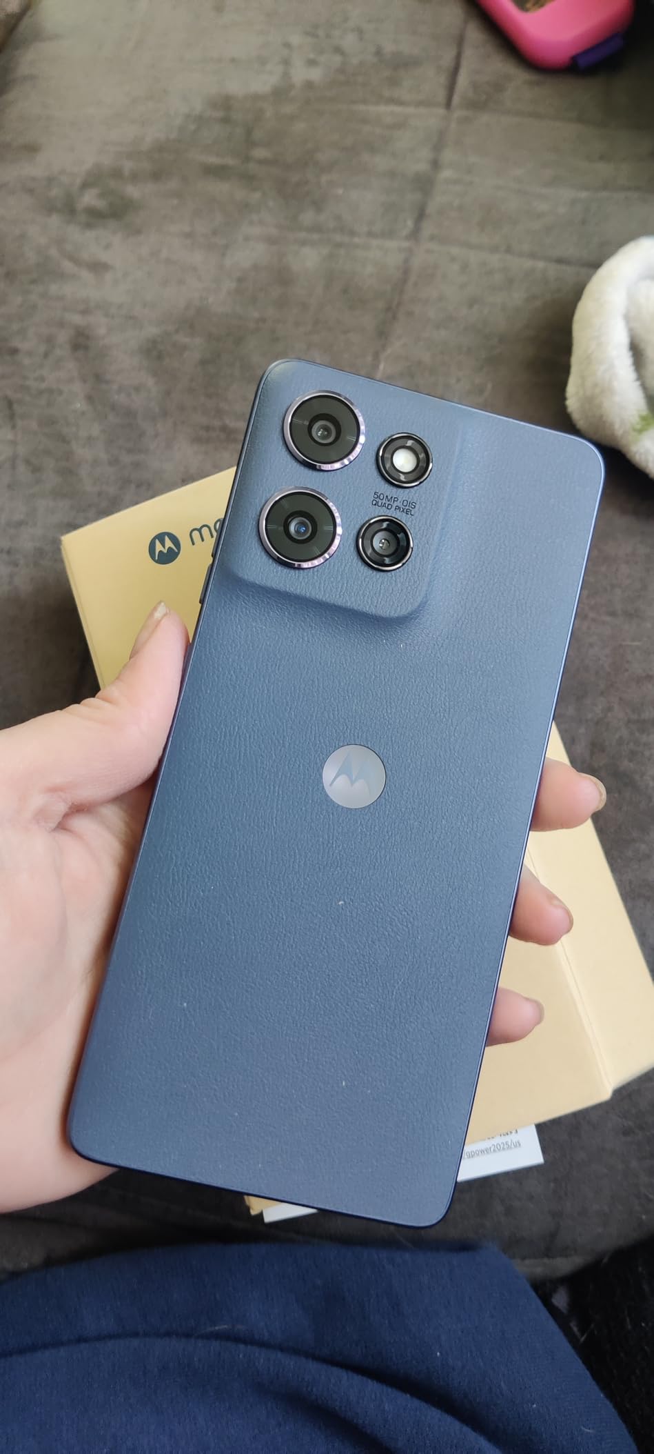 Motorola Moto G Power - 2026 | Unlocked | Made for US 8/128GB | 50MP Camera | Pantone Evening Blue | AI Camera System, Military Grade, Ram Boost customer photo 1