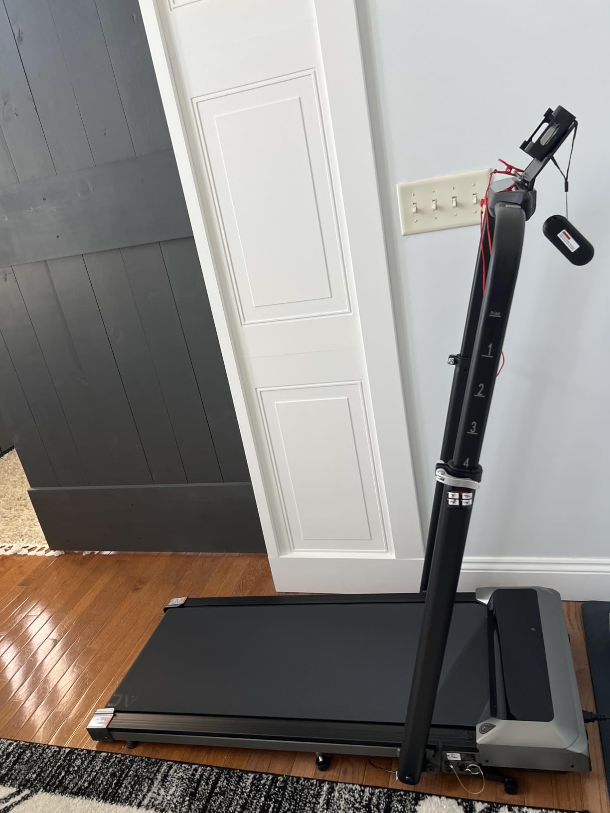 Acezoe Walking Pad with 12% Incline & Height-Adjustable Handlebar, 5-in-1 Foldable Treadmill for Home & Office, Portable Under Desk Treadmill with LED Display & App Control customer photo 2