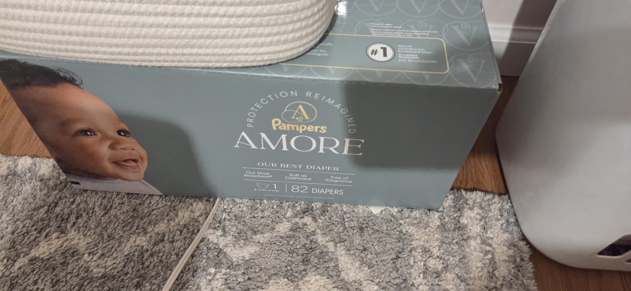 Pampers Amore, Size 3 (13-26 lbs), 116 Count, Our Best Diaper - Hypoallergenic & Fragrance Free, Up to 100% Leakproof, Soft as Cashmere customer photo 2