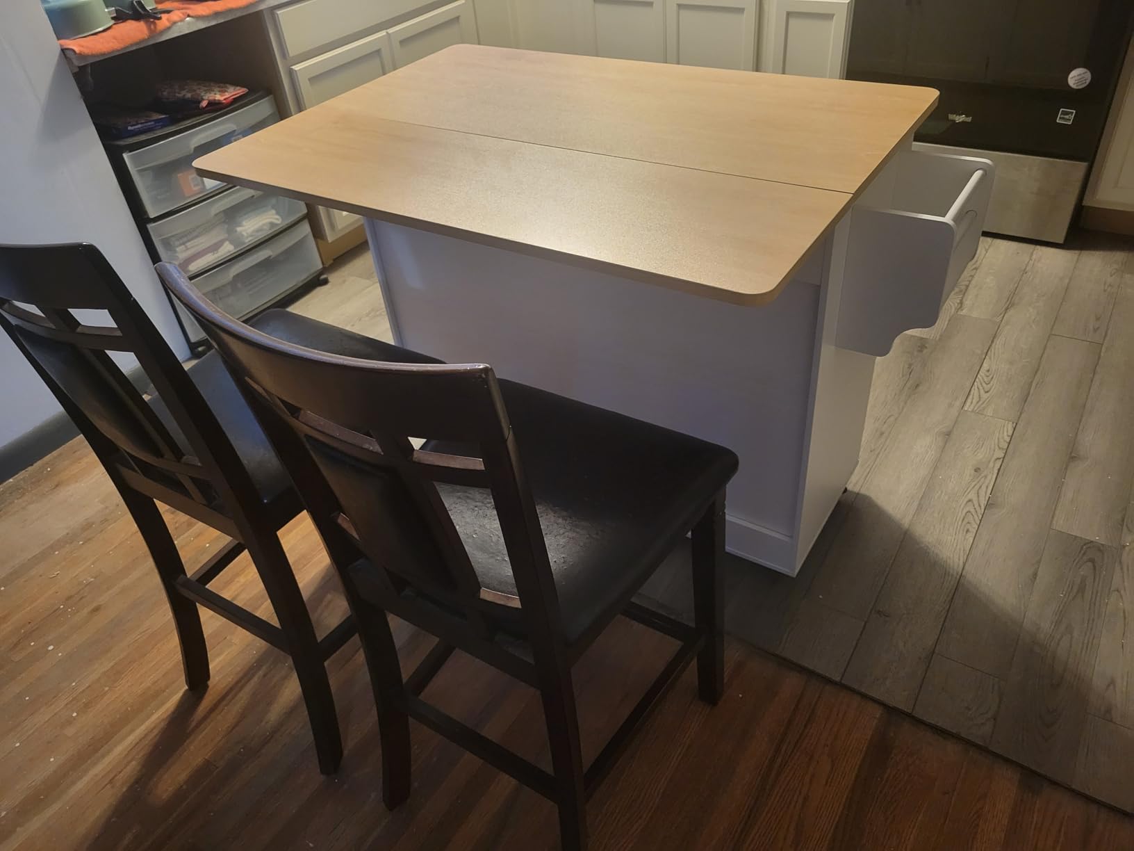 GRUSIGN Kitchen Island with Storage, 41.7