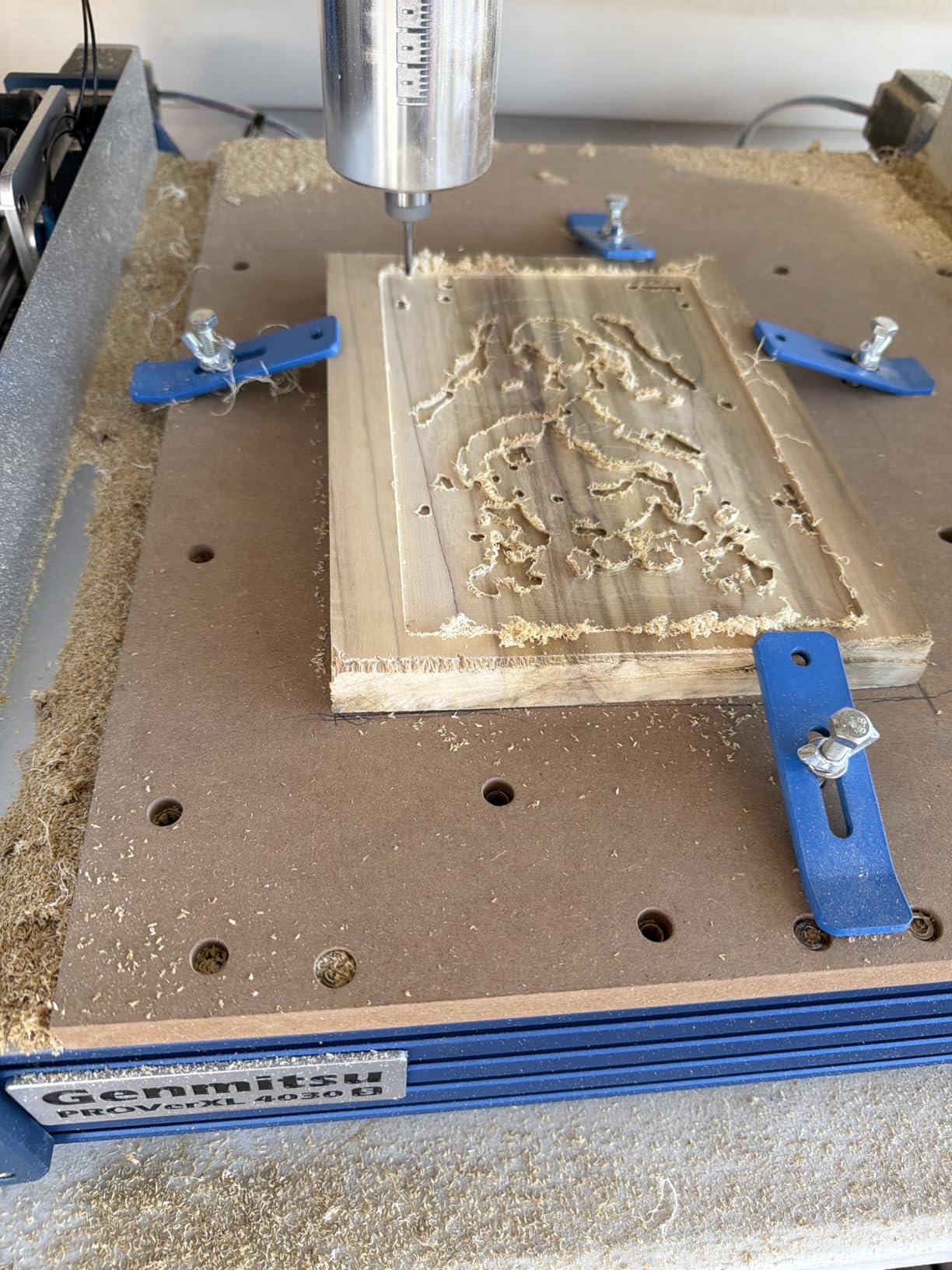 Genmitsu PROVerXL 4030S CNC Router Machine with 710W Spindle, Upgraded 3-Axis Desktop CNC Milling Machine for Wood, Metal, Acrylic, High Precision Linear Rails, 130mm Z-Height, Wireless App Control customer photo 2
