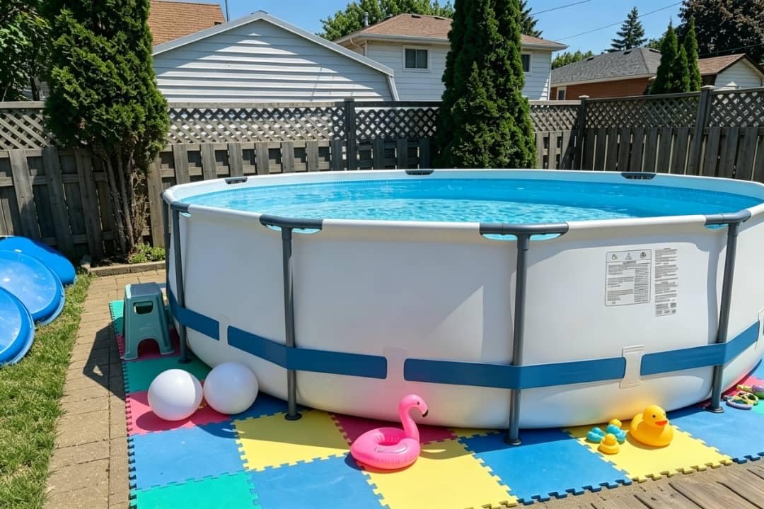 Above Ground Pool, 10ft x 30in Frame Deep Swimming Pool, Round Family Pool, Large Above Ground Pool Easy Set, 1200 Gallon Pool, Outdoor Backyard Pool for Kids, Adults-Grey, Pump Not Included customer photo 2