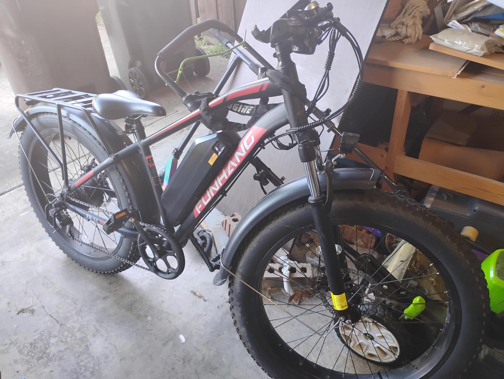 Funhang Electric Bike for Adults, 1000W Peak Ebike, 20MPH 60 Miles Electric Mountain Bike, 26