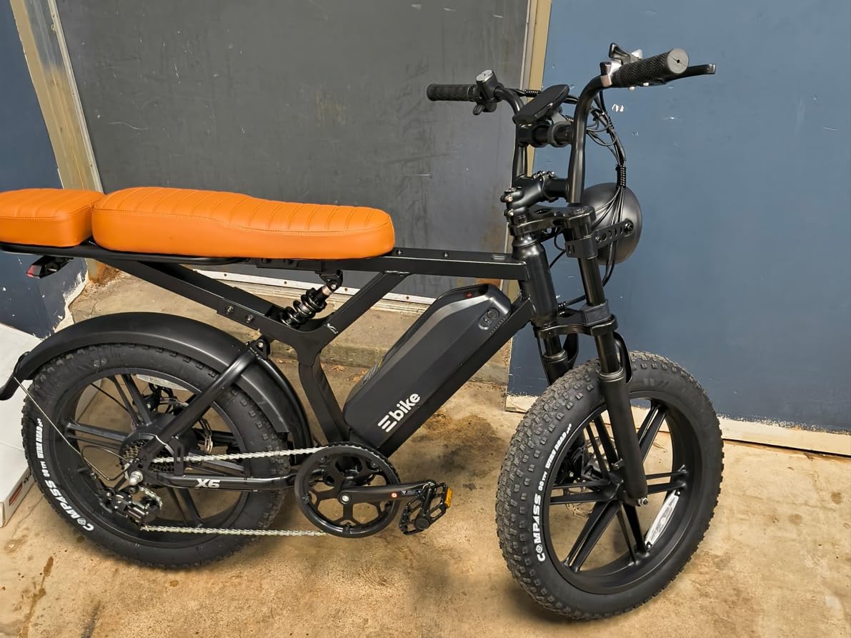 SISIGAD Electric Bike for Adults, Peak 1500W Motor, Range 70/130 Miles, 20