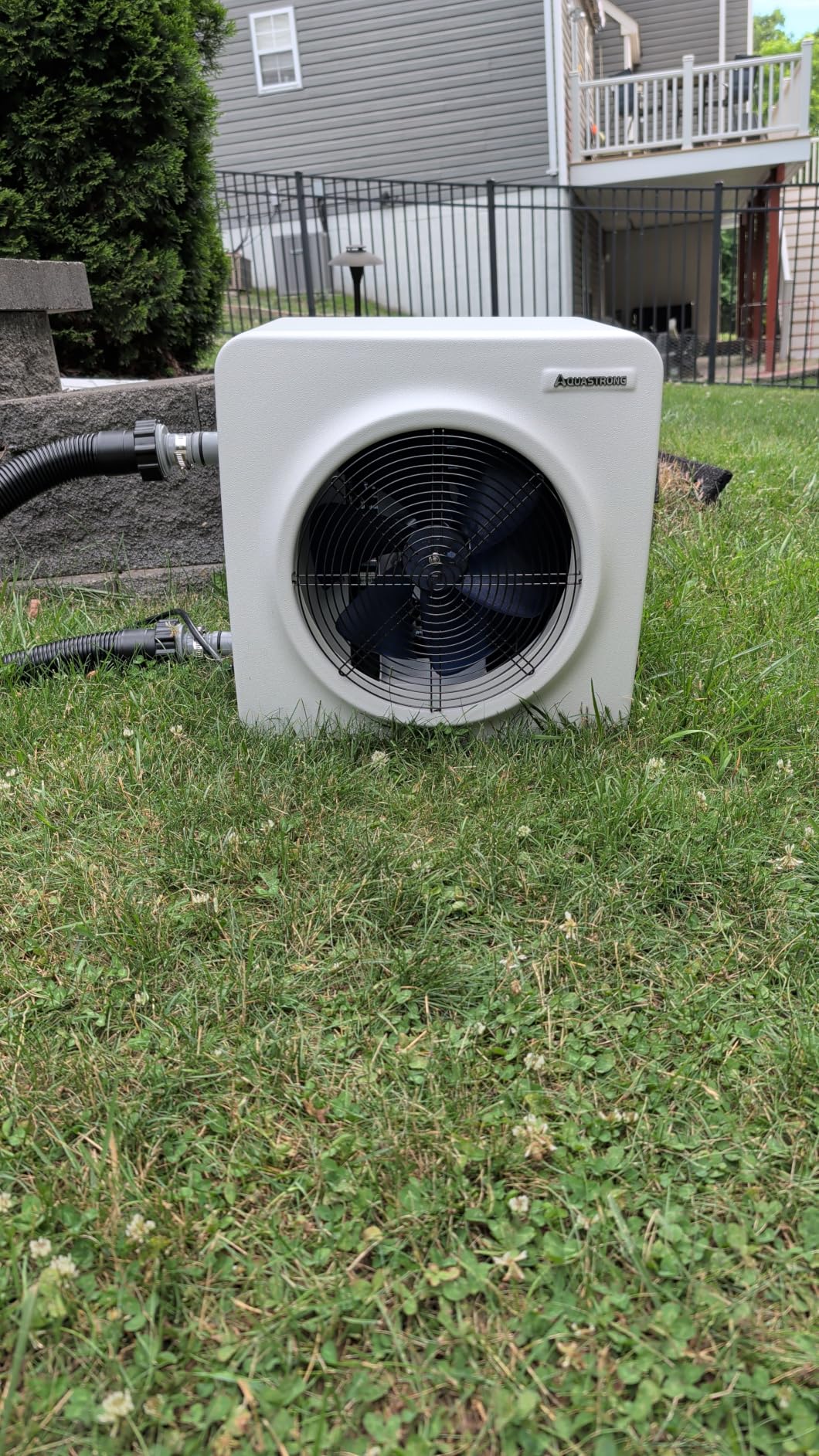 AQUASTRONG Inverter Swimming Pool Heat Pump, Pool Heater for Above Ground and Inground Pool Heating Smart WiFi Control and Cooling Pool Heater Pools Up to 7,000 Gallons customer photo 1