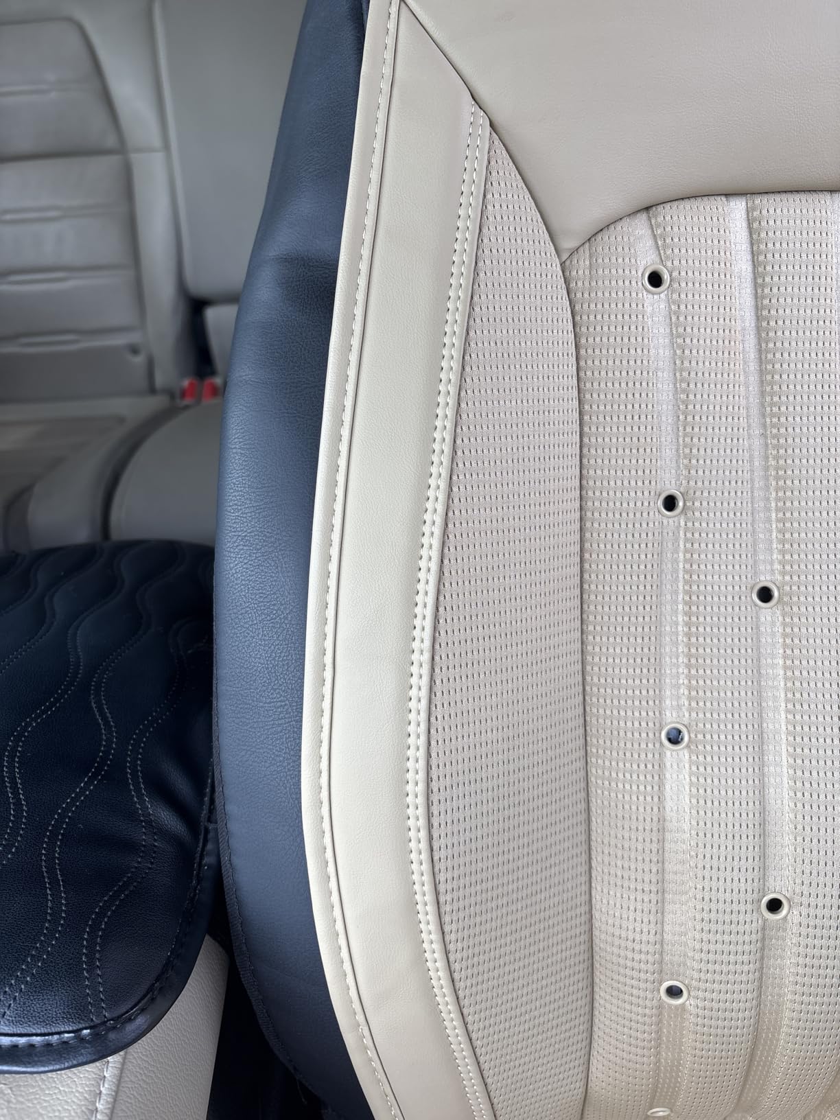 Paffenery 2026 Upgraded Cooling Car Seat Cover Front Seat, 12V-24V Ventilated Cooling Car Seat Cushion, Cooled Seat Cover for Car SUV Truck Universal Fit, Classic Black customer photo 1